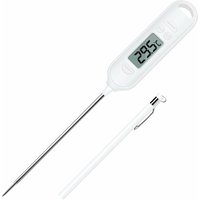 Longziming - Sofort ablesbares Kochthermometer, Instant-Kochthermometer mit langer Sonde und LCD-Display, digitales Küchen-Gebäck-Thermometer für von LONGZIMING