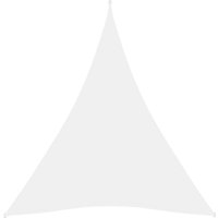 Longziming - Sonnensegel Oxford-Gewebe Dreieckig 3x4x4 m Weiß von LONGZIMING