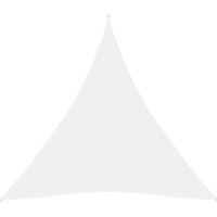 Longziming - Sonnensegel Oxford-Gewebe Dreieckig 4x4x4 m Weiß von LONGZIMING