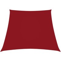 Longziming - Sonnensegel Oxford-Gewebe Trapezförmig 3/4x2 m Rot von LONGZIMING