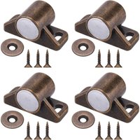 Longziming - Stück Magnetische Türriegel Schranktürmagnete mit Edelstahlschrauben für Bauernhaus Küchenschrank Schiebetürschließer (Bronze) von LONGZIMING