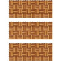 Longziming - Terrassenfliesen 30er Set Akazie 30 x 30 cm von LONGZIMING