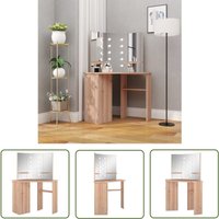 Longziming - The Living Store Eck-Schminktisch mit led Eichen-Optik 111x54x141,5 cm - Eichen-Optik - Schminktisch - Kosmetiktisch - led Beleuchtung Longziming - The Living Store Eck-Schminktisch mit led Eichen-Optik 111x54x141,5 cm - Eichen-Optik - Schminktisch - Kosmetiktisch - led Beleuchtung von LONGZIMING