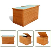 The Living Store Garten-Aufbewahrungsbox 126x72x72 cm Holz - Holz Gartenbox - Gartenaufbewahrung - Wetterfest - Tannenholz Box - Outdoor Möbel von LONGZIMING