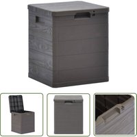 Longziming - The Living Store Garten-Aufbewahrungsbox 90 l Braun - Gartenbox - Aufbewahrungsbox - Outdoor-Box - Gartenmöbel - Stauraum von LONGZIMING