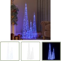 The Living Store LED-Leuchtkegel-Set Acryl Deko Blau 60/90/120cm - LED-Beleuchtung - Weihnachtsdeko - Leuchtspirale - Outdoor-Dekoration The Living Store LED-Leuchtkegel-Set Acryl Deko Blau 60/90/120cm - LED-Beleuchtung - Weihnachtsdeko - Leuchtspirale - Outdoor-Dekoration von LONGZIMING