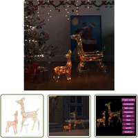 The Living Store LED-Rentier-Familie Weihnachtsdeko Acryl 160 LED Bunt - Weihnachtsdeko - LED-Dekoration - Rentierfigur - Outdoor-Dekoration The Living Store LED-Rentier-Familie Weihnachtsdeko Acryl 160 LED Bunt - Weihnachtsdeko - LED-Dekoration - Rentierfigur - Outdoor-Dekoration von LONGZIMING