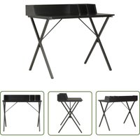 Longziming - The Living Store Schreibtisch Schwarz 80x50x84 cm - Schreibtisch - Home Office - Bürostuhl - Laptoptisch - pc Schreibtisch von LONGZIMING
