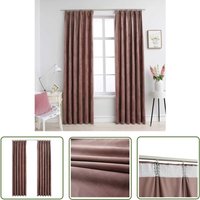 The Living Store Verdunkelungsvorhänge Haken 2 Stk. Samt Antik-Rosa 140x225cm - Verdunklungsvorhänge - Samtvorhänge - Wohnaccessoires - Antiquitäten von LONGZIMING