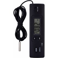 Longziming - Thermometer lcd Digitaler Temperaturmesser Feuchtigkeitsmessung Kabelsonde Sensor für Kühlschrank Aquarium Klimaanlage von LONGZIMING