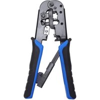 VCE RJ45 RJ11/RJ12 RJ22 Ethernet-Crimper, Crimpzange, Abisolierschneider, All-in-One-Multifunktionswerkzeug für Cat3 Cat5 Cat5e Cat6 von LONGZIMING