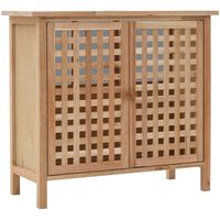 Waschbeckenunterschrank Walnuss Massivholz 66x29x61 cm von LONGZIMING