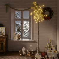 Weihnachtsbaum 200 LEDs 2,2 m Warmweiß Weide Indoor Outdoor von LONGZIMING