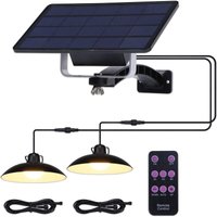 longziming Outdoor Solar Kronleuchter mit Handfernbedienung, IP65 Wasserdicht 32LED Dimmbar Solar Pendelleuchte, Solarbetriebene Pendelleuchte Lampe, von LONGZIMING