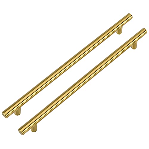 LONTON 25 Stück Möbelgriffe Gold 256mm lochabstand Schrankgriffe Gold Griffe für Küchenschränke Küchengriffe Gold Griffe Möbel Gold Griffe Messing Möbelgriffe Schrankgriffe von LONTAN