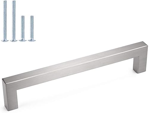LONTAN 5 Stück Griffe für Küchenschränke 192mm lochabstand Schrankgriffe Edelstahl Möbelgriffe Schubladengriffe Schrankgriffe Edelstahl Küchengriffe Türgriffe Küche von LONTAN