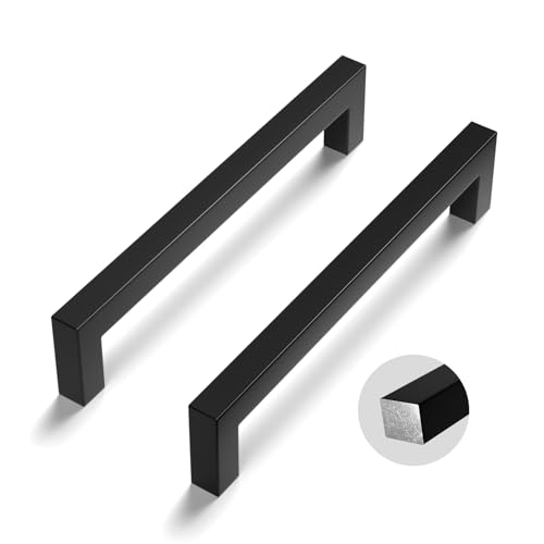 LONTAN 20 Stück Schrankgriffe Schwarz 160mm lochabstand Griffe für Küchenschränke Möbelgriffe Schwarz Griffe Möbel Küchengriffe Solide Gepaart mit Schlafzimmern Küchen von LONTAN
