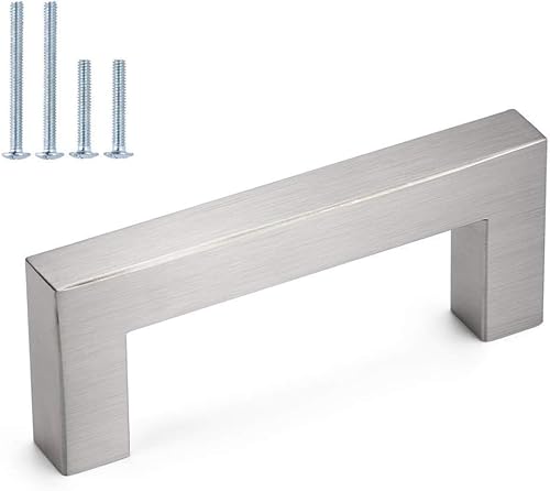 LONTAN 25 Stück Möbelgriffe Edelstahl 76mm lochabstand Griffe für Küchenschränke Schrankgriffe Edelstahl Griffe Küche Küchengriffe Edelstah Türgriffe Küche Schubladengriffe von LONTAN