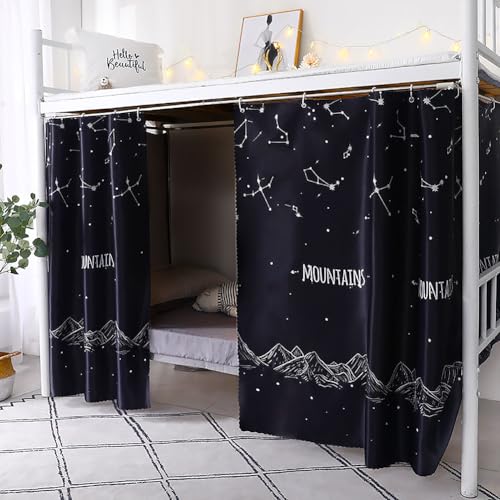Bettvorhang Hochbett Kinder Etagenbett Vorhang Bettvorhänge Schlafzimmer Betthimmel Mädchen Jungen Bettzelt Schlafsaal Bett Vorhänge Cartoon Schlafzelt Kinderzimmer Bett Zelt Umrandung 2x1.15m (LxH) von LONTG