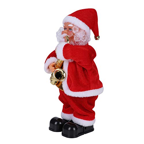 Weihnachten Dekoration Weihnachtsmann Dekofigur Elektrische Plüsch Puppe Singende Tanzende Weihnachtsfigur Home Indoor Party Tischdeko Weihnachtsdeko Lustiges Spielzeug als Kinder Geschenk von LONTG