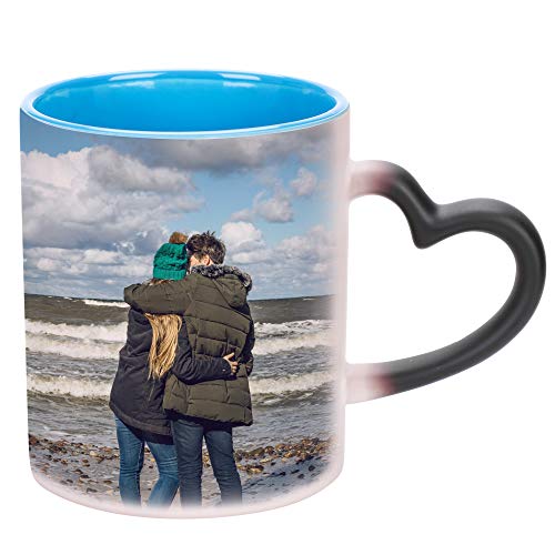 Tasse Personalisierte Fototasse Kinder Familie Liebespaar Zaubertasse mit Foto selbst gestalten Magische Kaffeetasse Milchtasse Individuelles Foto Geschenk für Weihnachten Valentinstag Geburtstag von LONTG