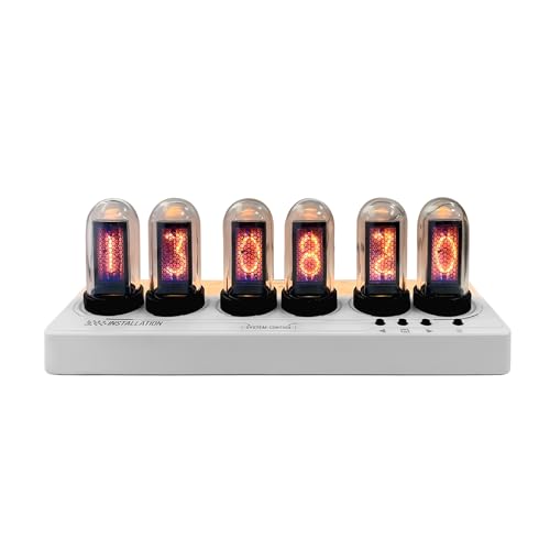 Lonyiabbi Mini Nixie Tube Clock IPS Screen Muti-Function Smart Desktop Alarm Clock USB Powered Home Decoration Gift von Lonyiabbi