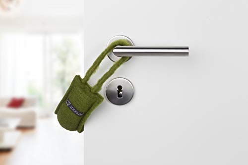 LOOFS-Design Tür Klemmschutz Türstopper Türkordel Türboy Doorstop klein FLASCHEGRÜN von LOOFS-Design