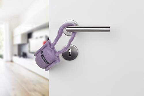 LOOFS-Design Tür Klemmschutz Türstopper Türkordel Türboy Doorstop klein Flieder von LOOFS-Design