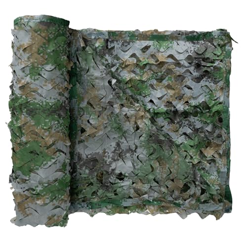 LOOGU Tarnnetz mit verstärktem Sonnenschutz Verstecktes Camouflage-Netz für Jagd Sichtschutz Militär in Garten Wüste Dschungel Verschiedene Designs und Größen von LOOGU