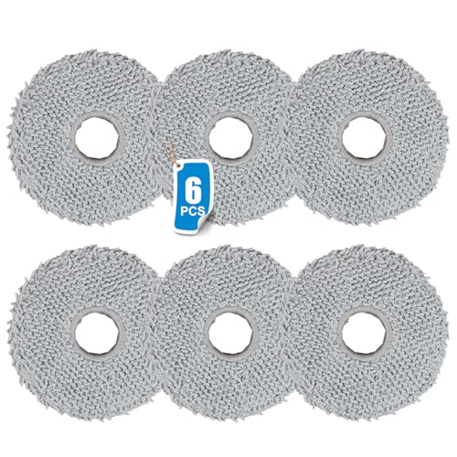 6 Stück Wischtücher für iRobo t Roomb a Plus 405 Combo Robot +, Plus 505 Combo Saugroboter,Waschbares Mikrofaser-Moppzubehör von LOOHAOC