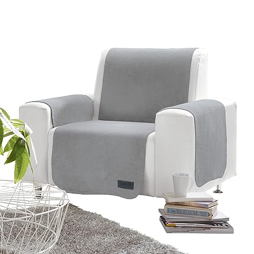 LOOKS BY WOLFGANG JOOP Sessel- und Sofaschoner wollweiß/hellgrau Größe 50x200 cm von LOOKS BY WOLFGANG JOOP