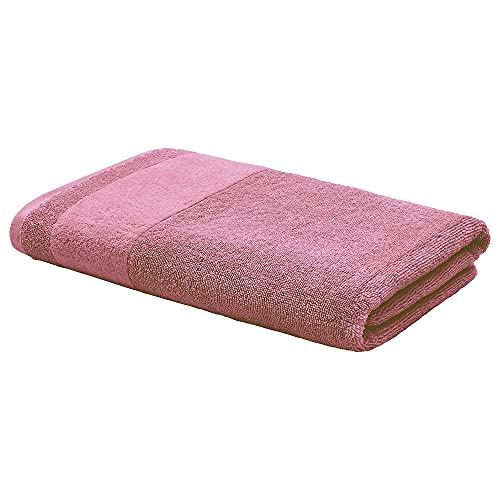 LOOKS BY WOLFGANG JOOP Duschtuch 70x140 cm – 100% Baumwolle Luxus Duschtücher mit Aufhänger & Logostick, Duschhandtuch rosa von LOOKS BY WOLFGANG JOOP