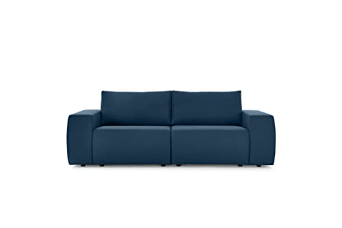 LOOKS by Wolfgang Joop Looks II Designer Bigsofa, Sofa, Polstersofa, dunkelblau, 242x89x70 cm von LOOKS by Wolfgang Joop