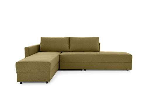 LOOKS by Wolfgang Joop Looks III Designer Sofa mit Boxspringfederung, Ecksofa mit Bettfunktion, braun, 287x229x77 cm von LOOKS by Wolfgang Joop