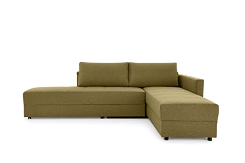 LOOKS by Wolfgang Joop Looks III Designer Sofa mit Boxspringfederung, Ecksofa mit Bettfunktion, braun, 287x229x77 cm von LOOKS by Wolfgang Joop