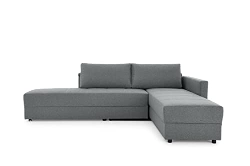 LOOKS by Wolfgang Joop Looks III Designer Sofa mit Boxspringfederung, Ecksofa mit Bettfunktion, dunkelgrau, 287x229x77 cm von LOOKS by Wolfgang Joop