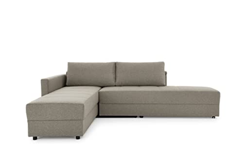 LOOKS by Wolfgang Joop Looks III Designer Sofa mit Boxspringfederung, Ecksofa mit Bettfunktion, hellgrau, 287x229x77 cm von LOOKS by Wolfgang Joop