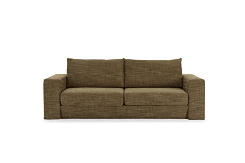 LOOKS by Wolfgang Joop Looks V-1 Designer Sofa mit Hockern, 2 Sitzer Couch, Funktionssofa, braun, Sitzbreite 200 cm von LOOKS by Wolfgang Joop