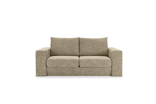 LOOKS by Wolfgang Joop Looks V-2 Designer Sofa mit Hockern und Regal, 2 Sitzer Couch, Funktionssofa, beige-braun, Sitzbreite 160 cm LOOKS by Wolfgang Joop Looks V-2 Designer Sofa mit Hockern und Regal, 2 Sitzer Couch, Funktionssofa, beige-braun, Sitzbreite 160 cm von LOOKS by Wolfgang Joop