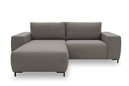 LOOKS by Wolfgang Joop Looks VI Designer Ecksofa, beidseitig montierbar, Polstersofa, grau, 242 x 160 cm von LOOKS by Wolfgang Joop