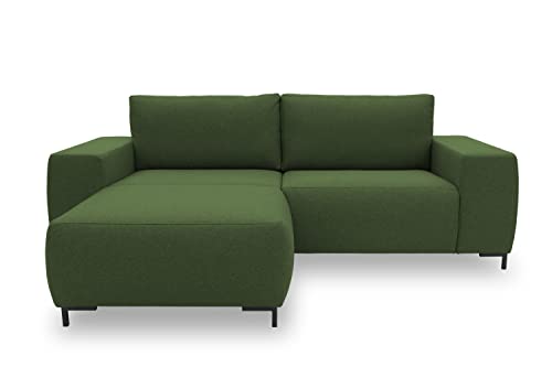 LOOKS by Wolfgang Joop Looks VI Designer Ecksofa, beidseitig montierbar, Polstersofa, grün, 242 x 160 cm von LOOKS by Wolfgang Joop