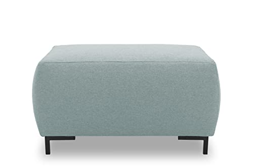 LOOKS by Wolfgang Joop Looks VI Designer Hocker, Polsterhocker, eisblau, 88 x 68 cm von LOOKS by Wolfgang Joop