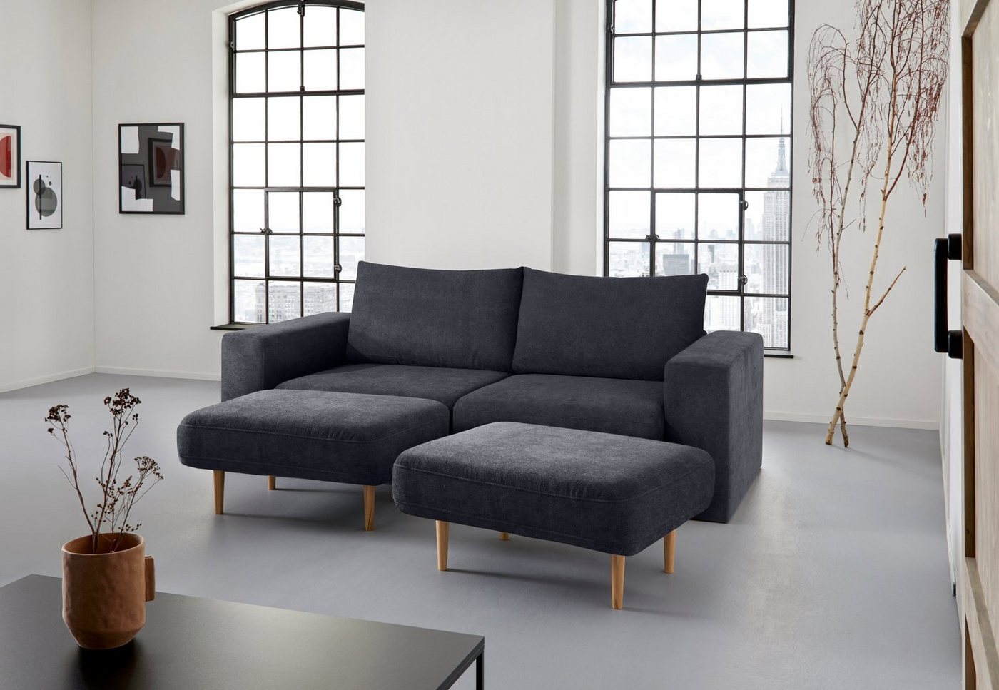LOOKS by Wolfgang Joop 3-Sitzer Looksv, Verwandlungssofa: aus Sofa wird Sofa mit 2 Hockern LOOKS by Wolfgang Joop 3-Sitzer Looksv, Verwandlungssofa: aus Sofa wird Sofa mit 2 Hockern von LOOKS by Wolfgang Joop
