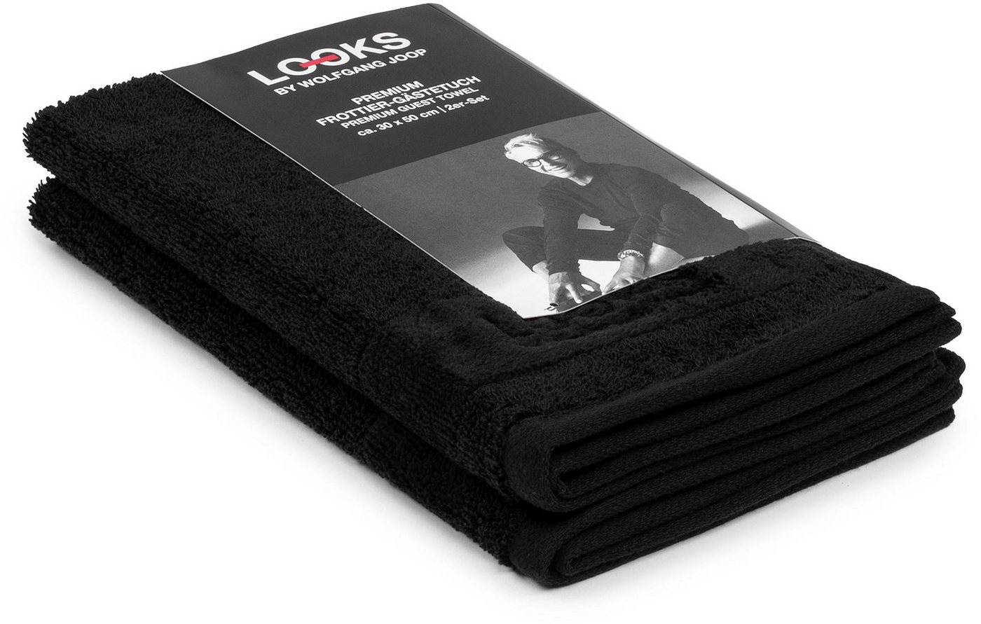 LOOKS by Wolfgang Joop Gästehandtücher LOOKS, Frottier (2-St), mit Logobestickung von LOOKS by Wolfgang Joop