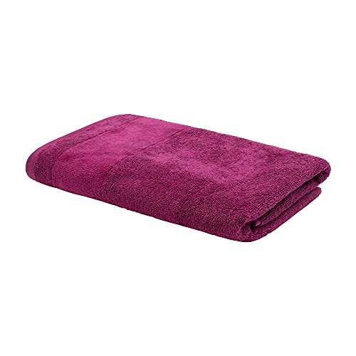 LOOKS BY WOLFGANG JOOP Handtuch 50x100 cm – 100% Baumwolle Luxus Handtücher mit Aufhänger & Logostick, Handtuch lila von LOOKS BY WOLFGANG JOOP