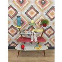 xxl Fifties Blumenhocker Große Blumenbank 50Er Jahre Etagere Bunt Deko Original Sixties Rockabilly Retro Blumenetagere Flower Plant Stand von LOOKandVINTAGE