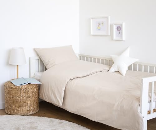 LOOLAY Baby Bettwäsche Set - 80x80 cm + 35x40 cm aus Baumwolle – Bettbezug und Kissenbezug für Babybett, Wiege und Kinderwagen – Atmungsaktiv, Hautfreundlic LOOLAY Baby Bettwäsche Set - 80x80 cm + 35x40 cm aus Baumwolle – Bettbezug und Kissenbezug für Babybett, Wiege und Kinderwagen – Atmungsaktiv, Hautfreundlic von LOOLAY