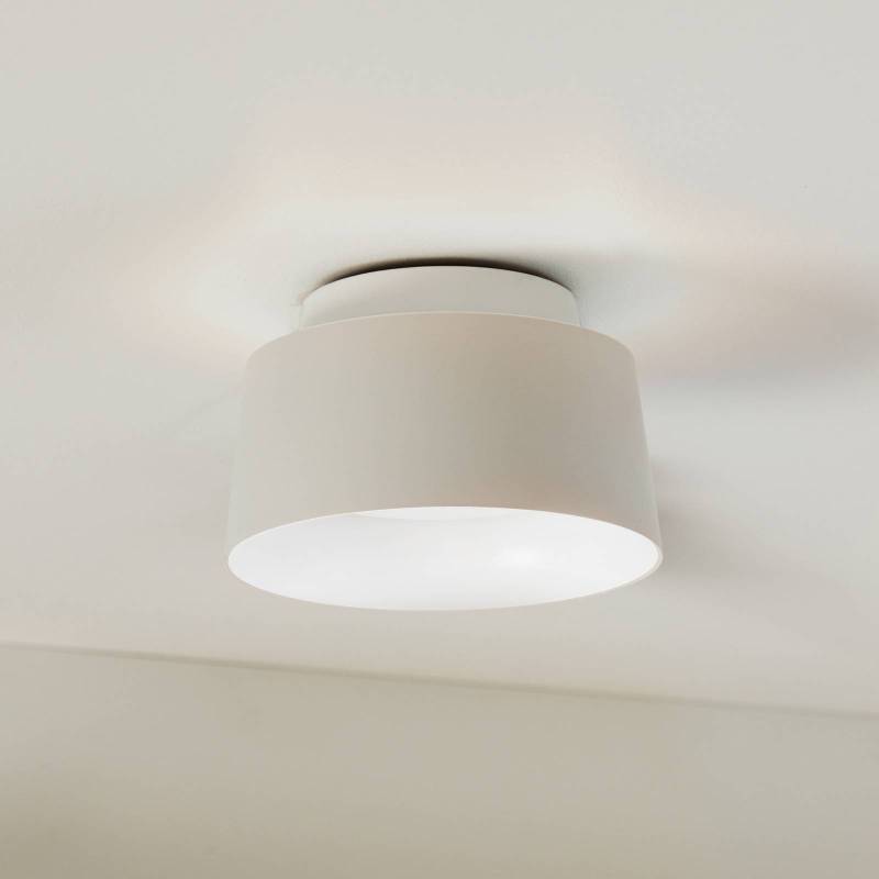 LOOM DESIGN LED-Deckenleuchte Cookie, weiß Aluminium Ø 15 cm von LOOM DESIGN