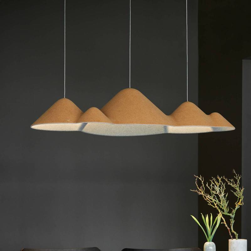 LOOM DESIGN LED-Hängeleuchte Panorama, gelb/grau Filz 106 cm LOOM DESIGN LED-Hängeleuchte Panorama, gelb/grau Filz 106 cm von LOOM DESIGN