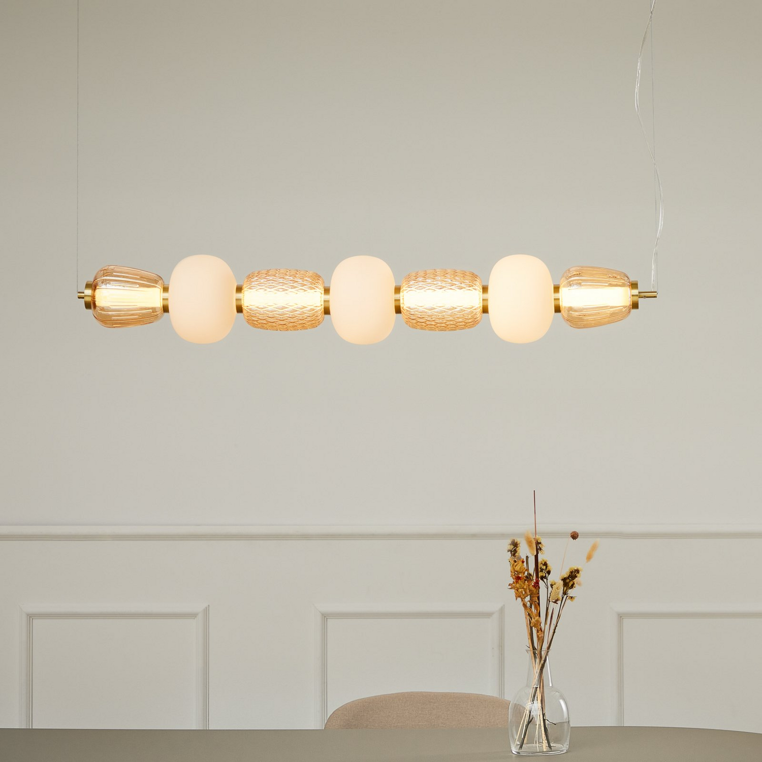 Loom Design Led Hängelampe Pendelleuchte Pearl 7 Amber Gold Glas 110 Cm B-Ware Loom Design Led Hängelampe Pendelleuchte Pearl 7 Amber Gold Glas 110 Cm B-Ware von LOOM DESIGN